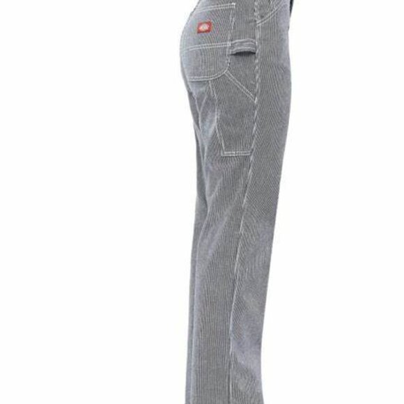 Dickies Girl Junior's Hickory Striped Relaxed Fit Cargo Painters Pants S… - Picture 2 of 16